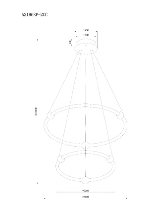 Подвесная люстра Arte Lamp HARLEY A2196SP-2CC